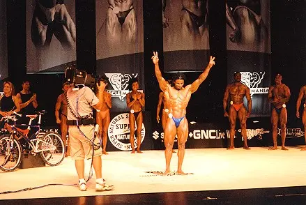 Javier Preciado, overall winner of Musclemania 2001 in Toronto